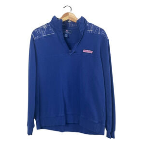 Women's Navy Blue Vineyard Vines Pullover Sweater XL